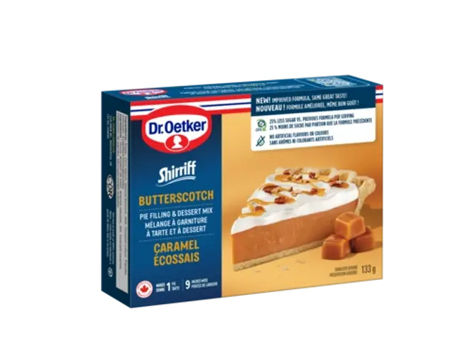Dr. Oetker Mélange à garniture à tarte et à dessert, Caramel écossais