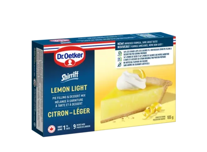 Dr. Oetker Mélange à garniture à tarte et à dessert, au Citron léger