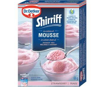 Dr. Oetker Mousse Shirriff à la fraise