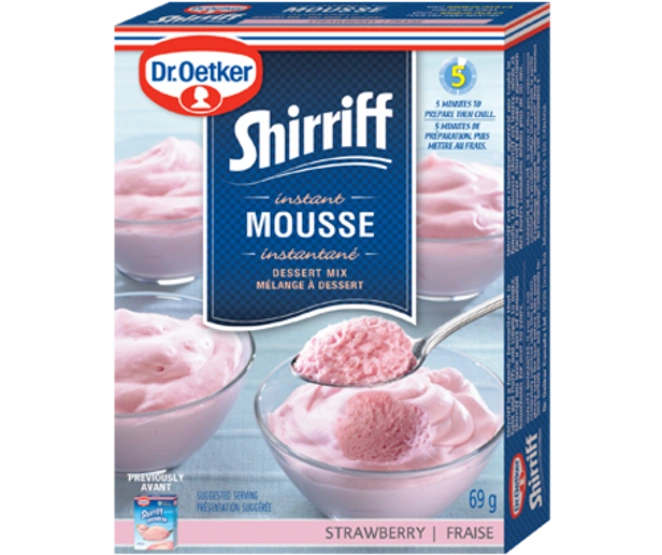 Dr. Oetker Mousse Shirriff à la fraise