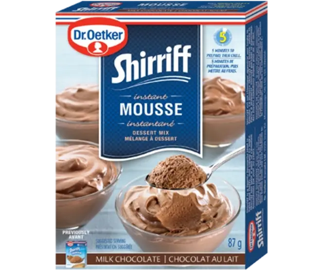 Dr. Oetker Mousse Shirriff au chocolat au lait