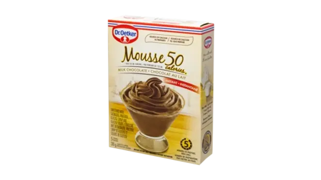 Dr. Oetker Mousse au chocolat au lait à 50 calories