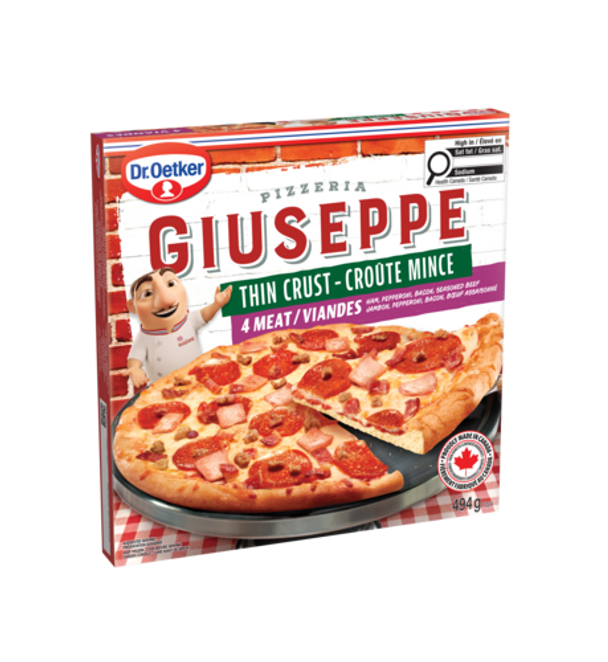 Dr. Oetker Giuseppe Croûte mince 4 viandes
