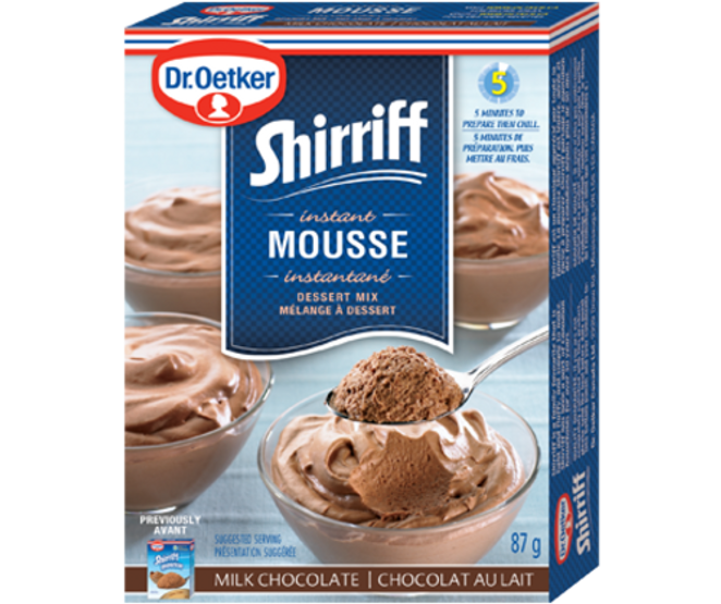 Dr. Oetker Shirriff Mousse Milk Chocolate