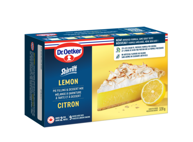Dr. Oetker Mélange à garniture à tarte et à dessert, au Citron