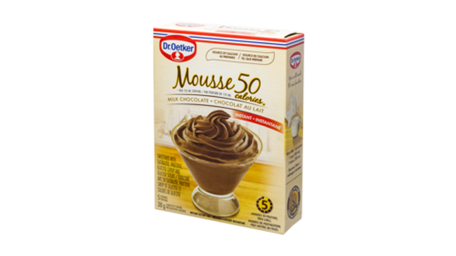 Dr. Oetker Mousse au chocolat au lait à 50 calories