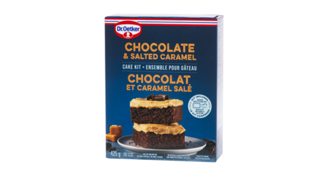 Dr. Oetker Ensemble à gâteau chocolat et caramel salé