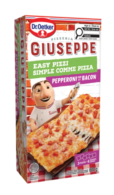 Dr. Oetker Giuseppe Pizzeria Easy Pizzi - Pepperoni & Bacon Mini Pizza