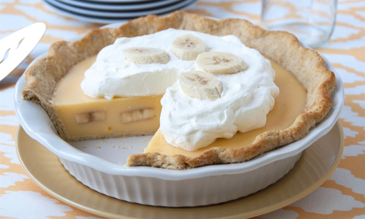 Tarte à la crème à la banane