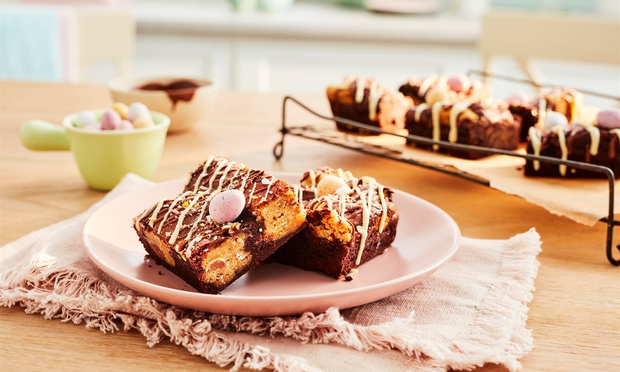 Brownies aux mini-œufs au chocolat