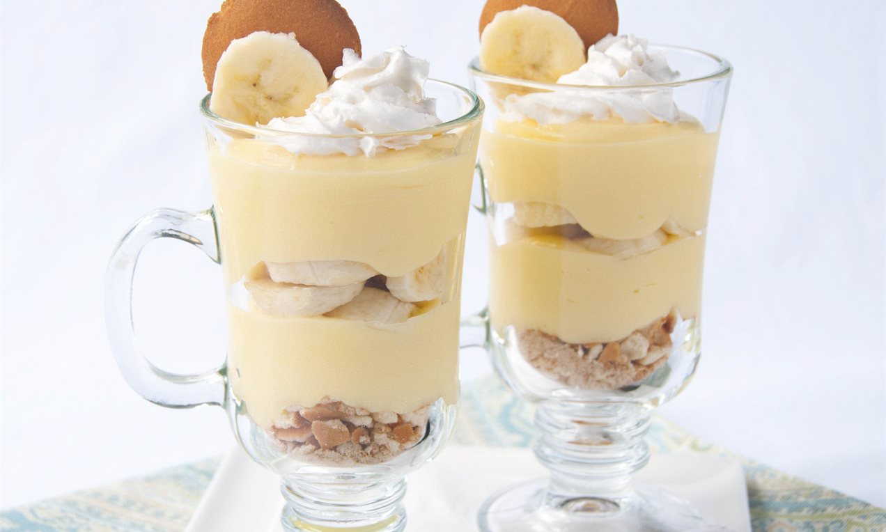 Parfait croquant aux bananes