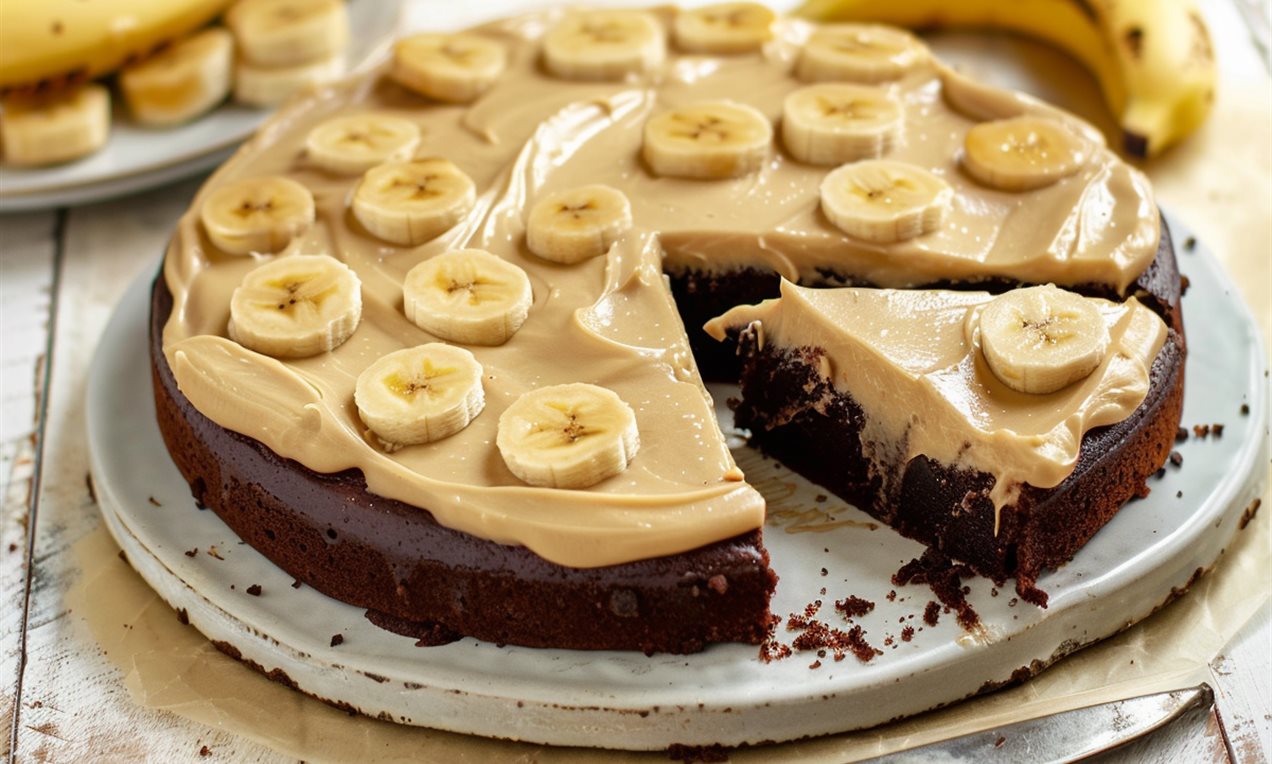 Gâteau chocolat banane